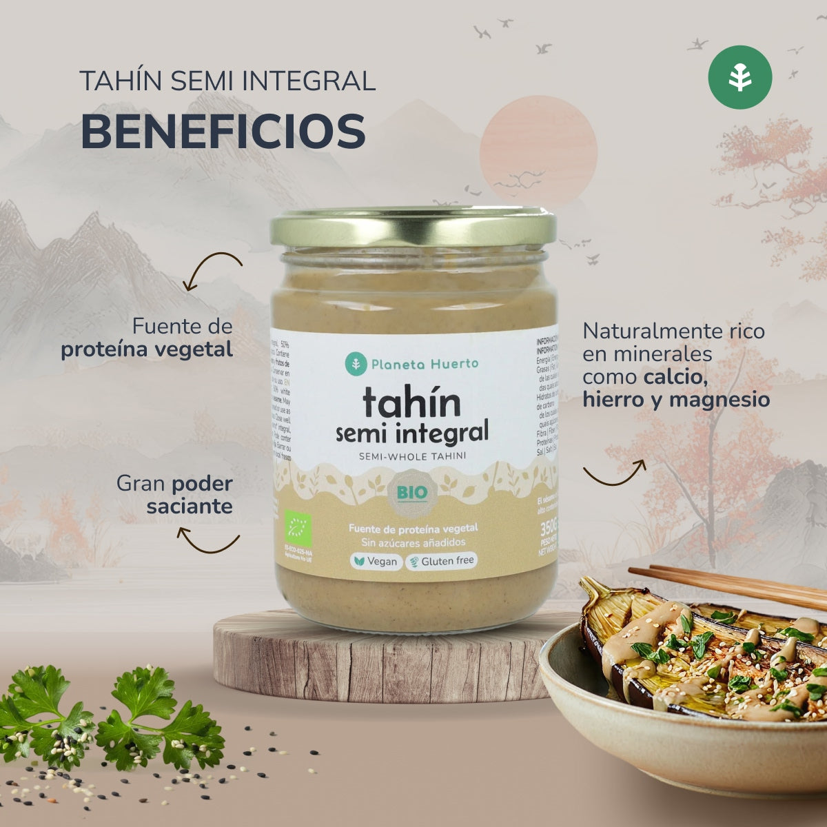 Tahini för halvfabrikat ECO Planeta Huerto 350g