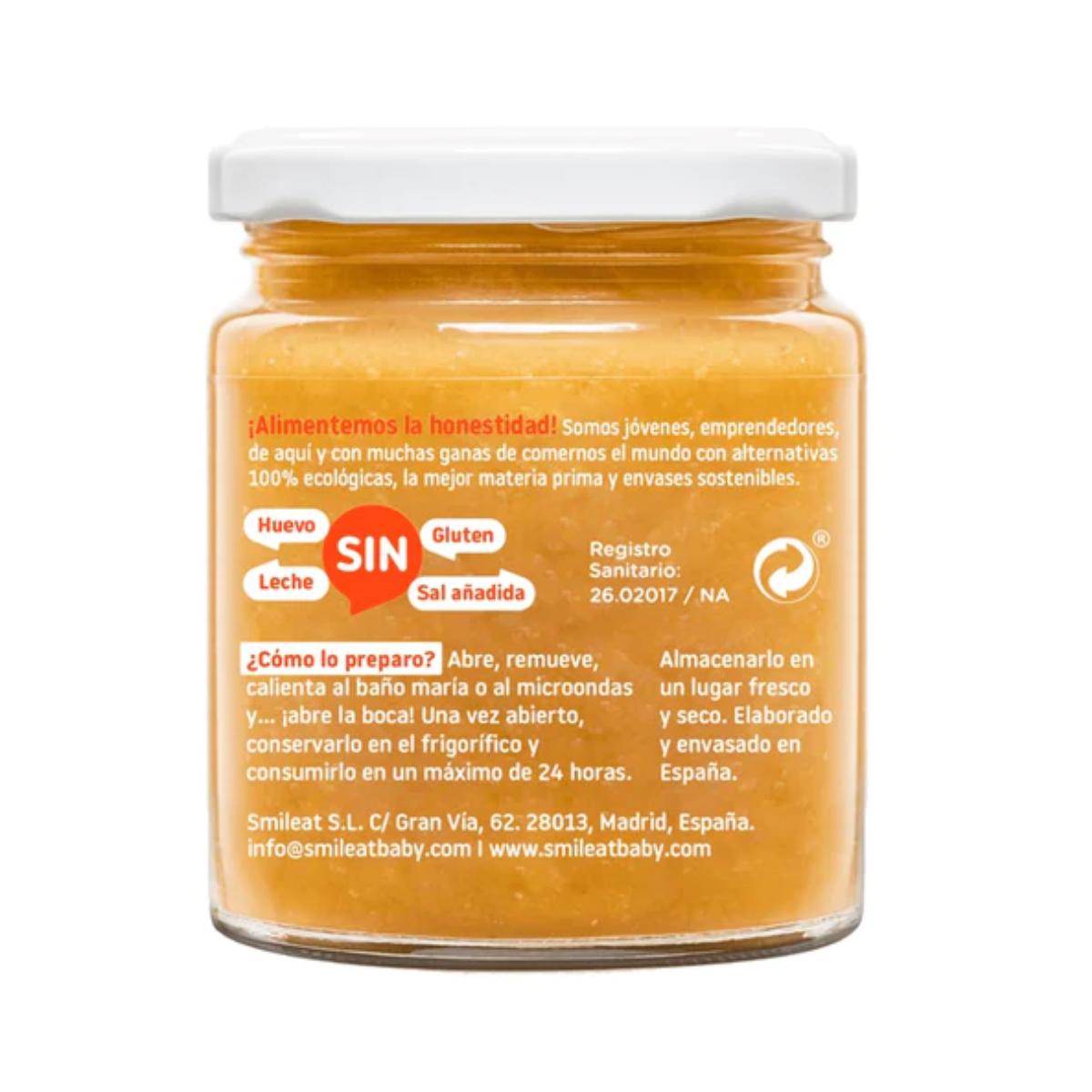 12-pack små burkar med ekologisk pumpa och zucchini +6 månader Smileat 230 g