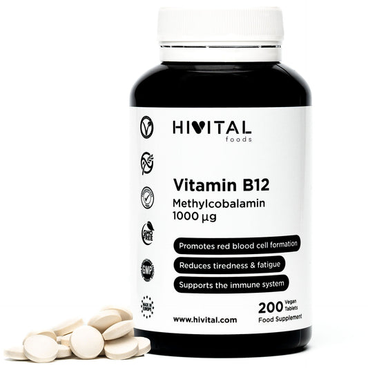 Vitamina B12 Metilcobalamina 1000 mcg  Hivital 200 compresse vegane