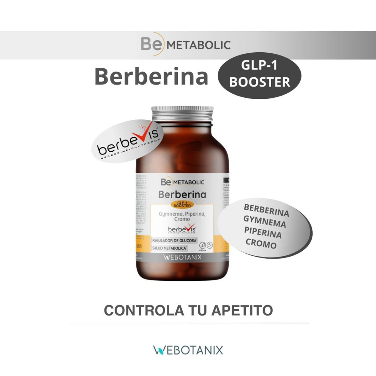 Berberine BeMetabolic WeBotanix 60 capsules