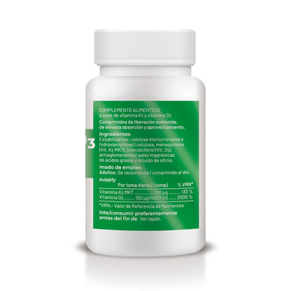 Vitamina D3+K2 a rilascio prolungato, 60 compresse