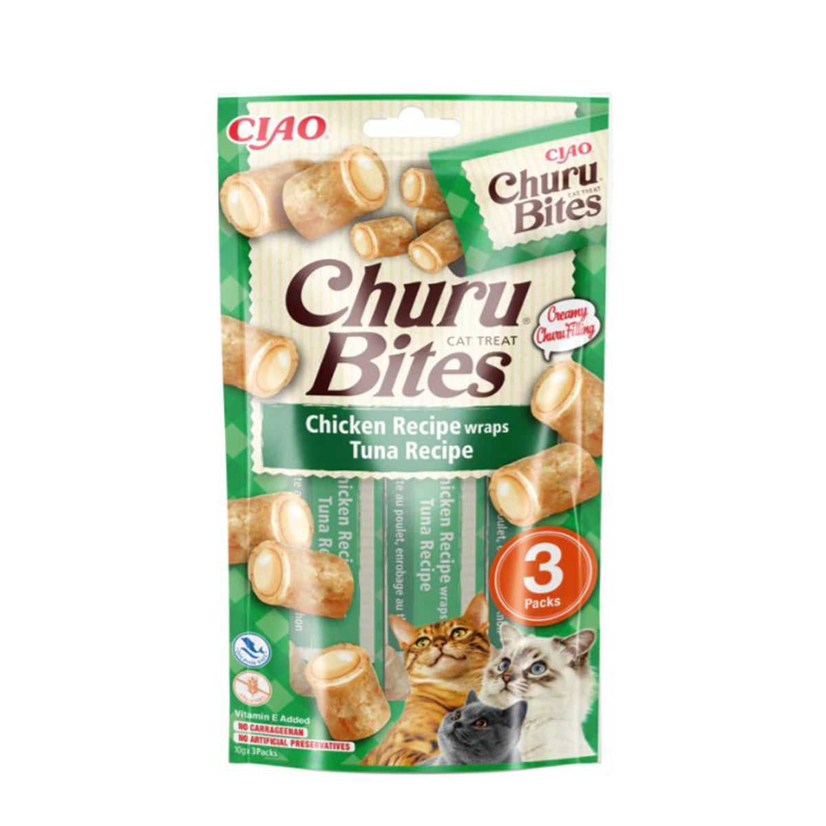Churu Cat Bites przepis z tuńczykiem Przekąska dla kotów 3 x 10 g