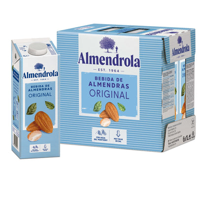 Pack of 6 Almendrola Original Almond Drink 1 L