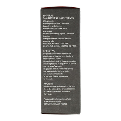 Crème anti-rides et anti-fatigue pour le visage et les yeux à la cardamome et à la propolis Apivita 50 ml pour homme