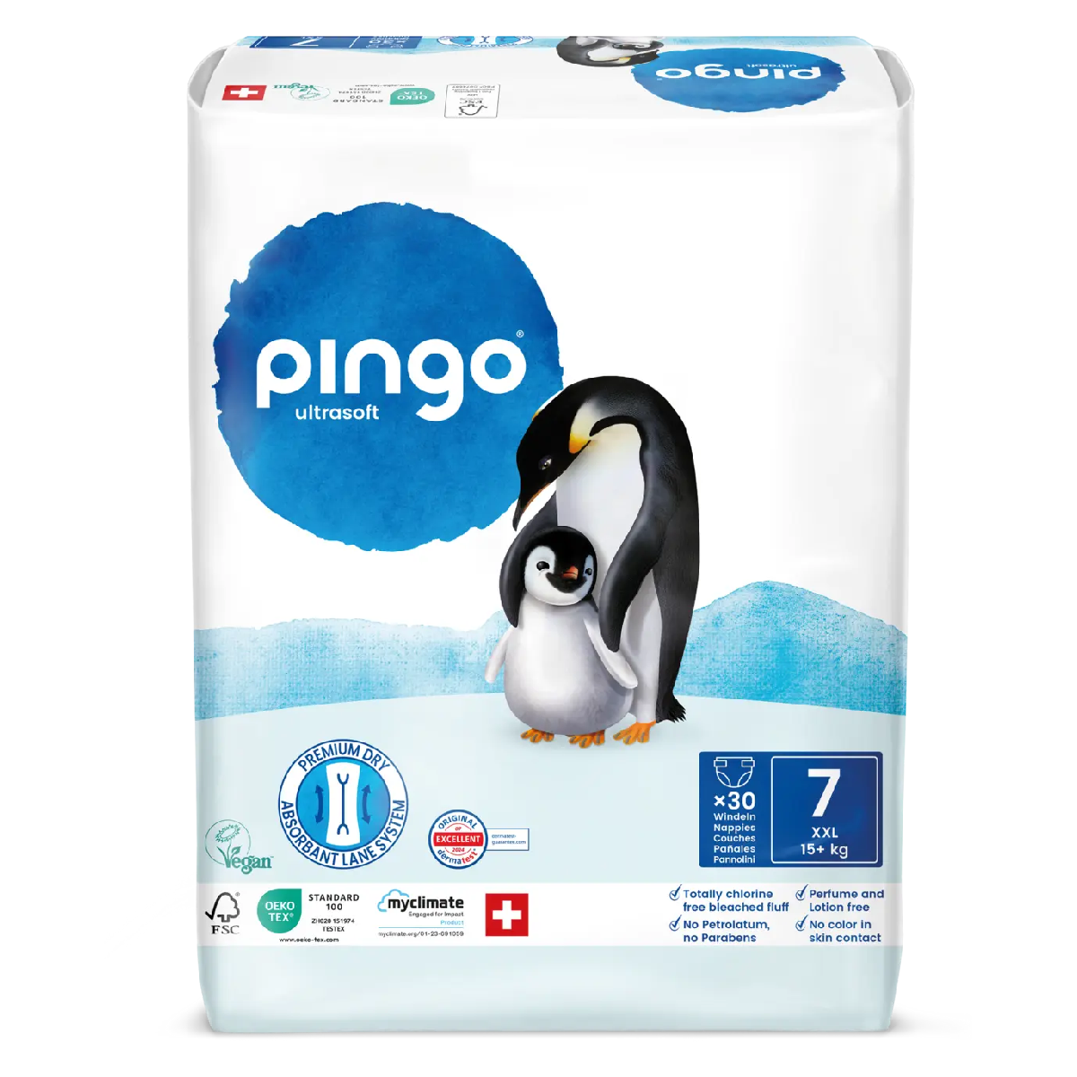Luiers T7 XXL (+15 kg) Pingo 30 stuks