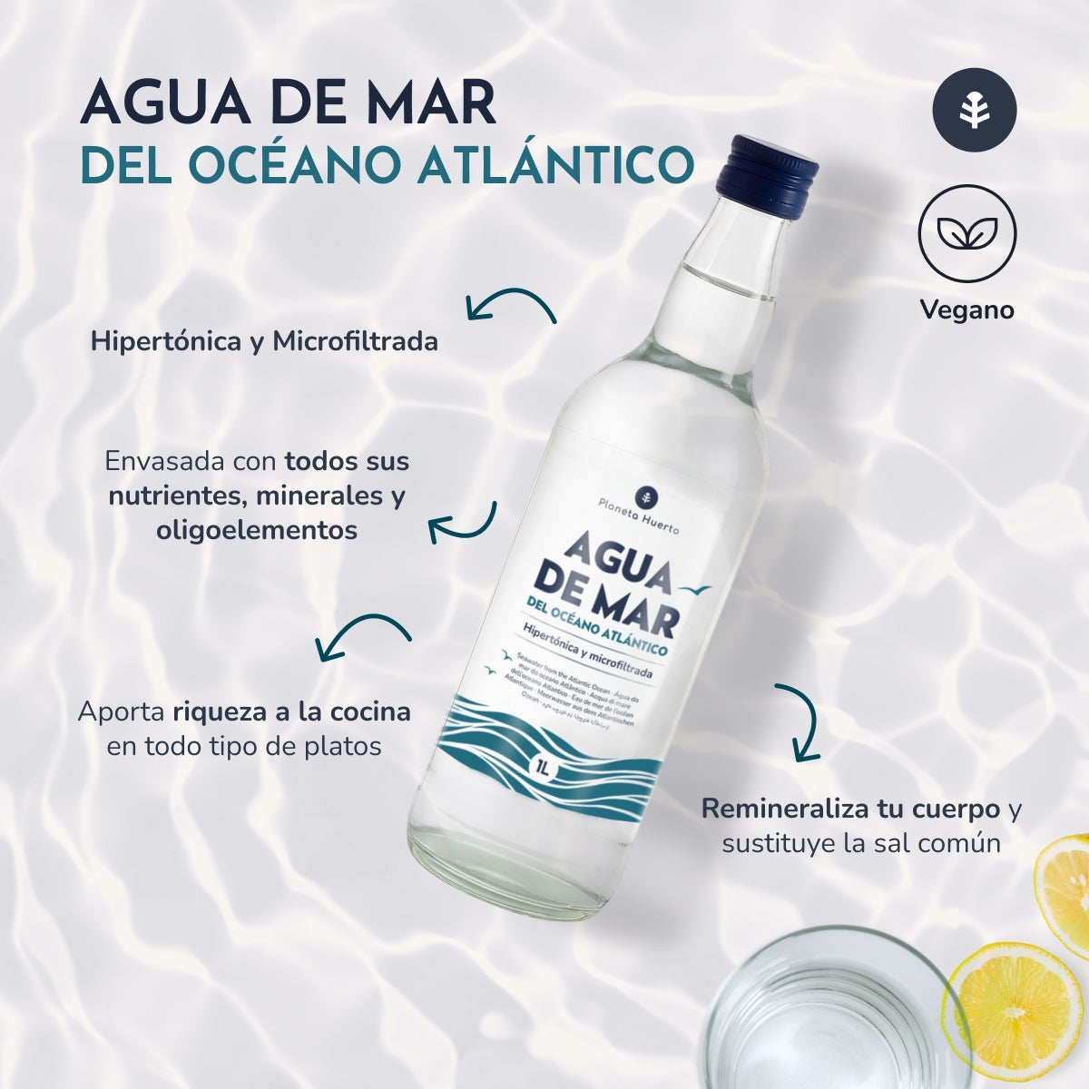 Acqua di mare ipertonica Planeta Huerto 1 L