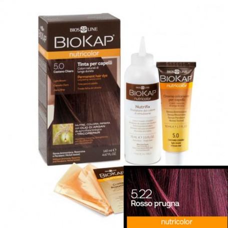 Haarfarbe Rot-Pflaume Dye 5.22 Biokap 140 ml