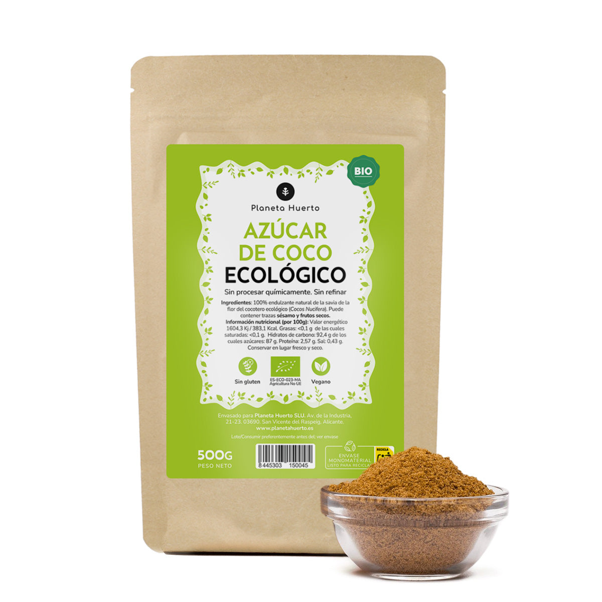 Cukier kokosowy ECO Planeta Huerto 500gr
