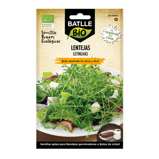 Graines de lentilles bio pour germes Batlle