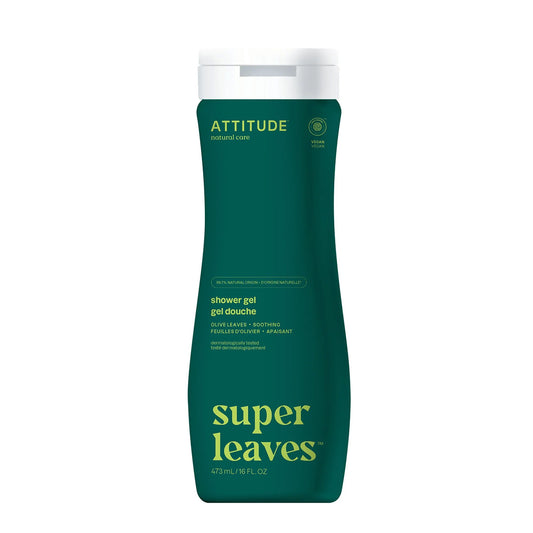 Super leaves Gel douche apaisant Olive Leaves 473 ml