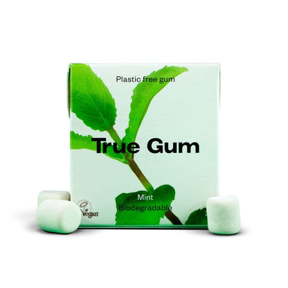 Gomma da masticare senza plastica alla menta fresca True Gum 21 g