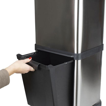 Habitex 32 L 3-compartment eco-friendly pedal bin (refurbished)