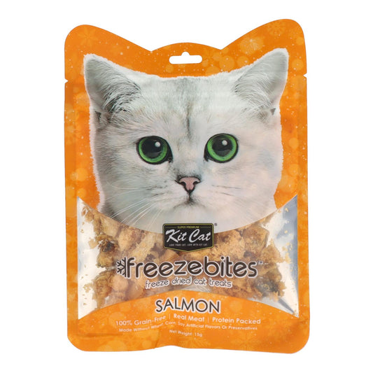 Kit Cat FreezeBites - Salmone 15 g Snack liofilizzato naturale per gatti