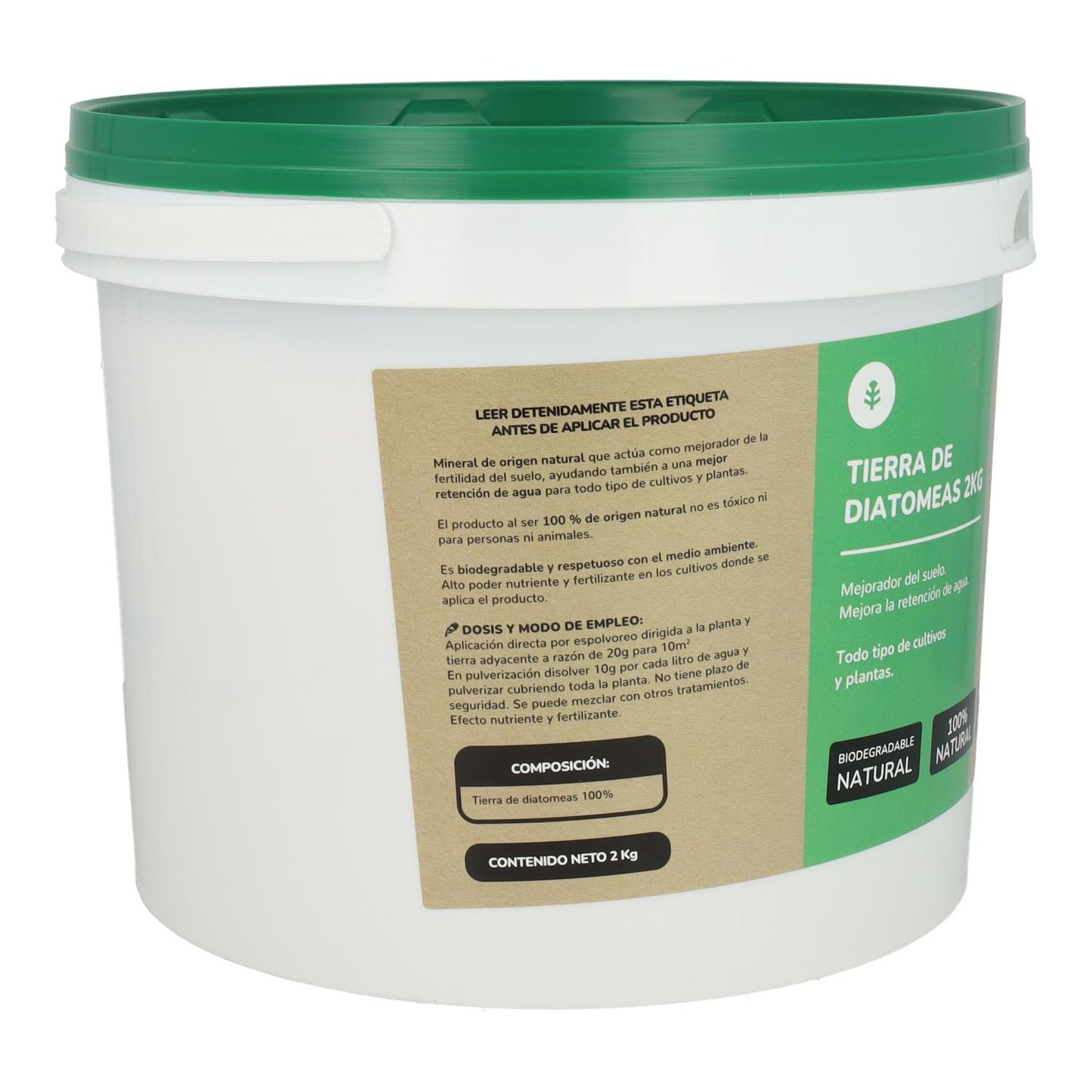 Confezione da 3x Terra di diatomee Planeta Huerto 2 Kg