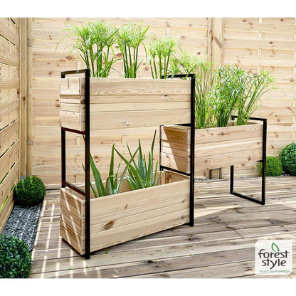 Blumenkasten Blakea mit 3 Fächern