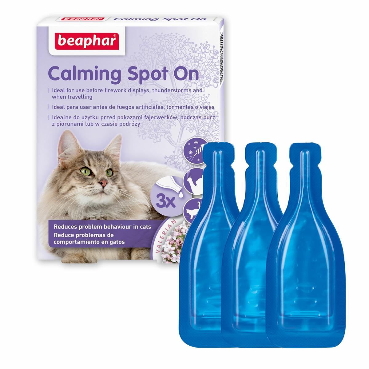 Calming Spot On  Beruhigende Pipetten für Katzen Beaphar 3x0,4 ml