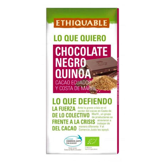 Chocolat noir au quinoa BIO  Ideas Comercio Justo 100 g