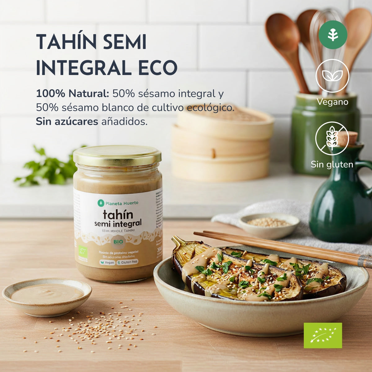 Tahini för halvfabrikat ECO Planeta Huerto 350g