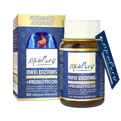 Maxi Enzimi con Probiotici, Tongil, 80 capsule vegetali