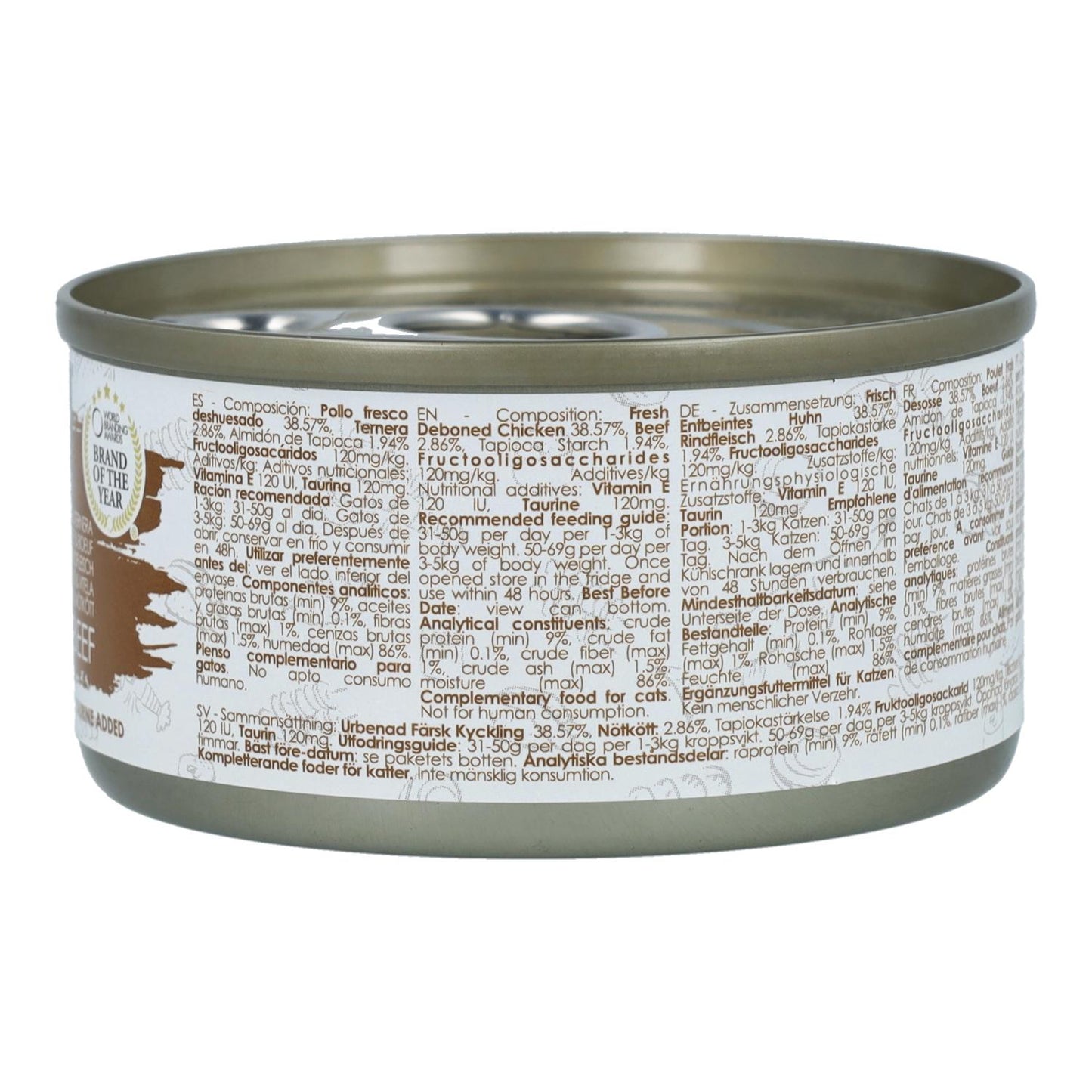 Kit Cat Dose Gravy – Huhn & Rind 70 g Nassfutter für Katzen in Soße