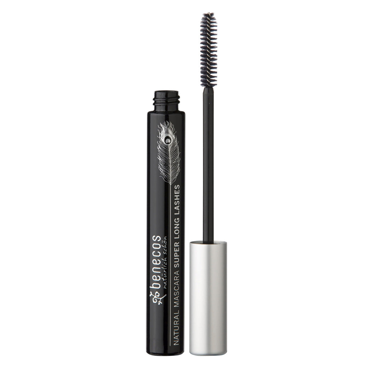 Naturalny tusz do rzęs Super Long Lashes, Carbon black, Benecos, 8 ml
