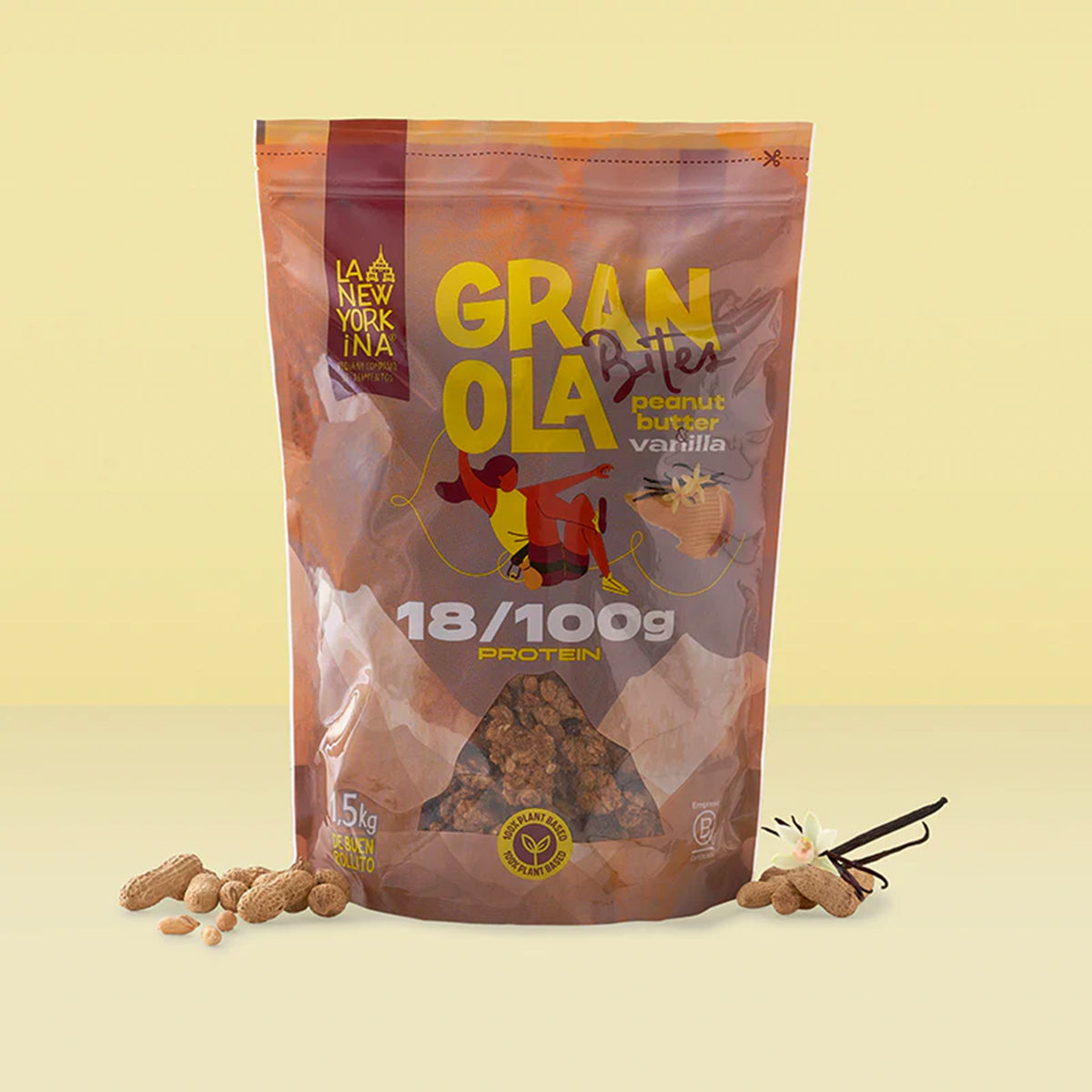 Granola z masłem orzechowym i wanilią La Newyorkina 275 g