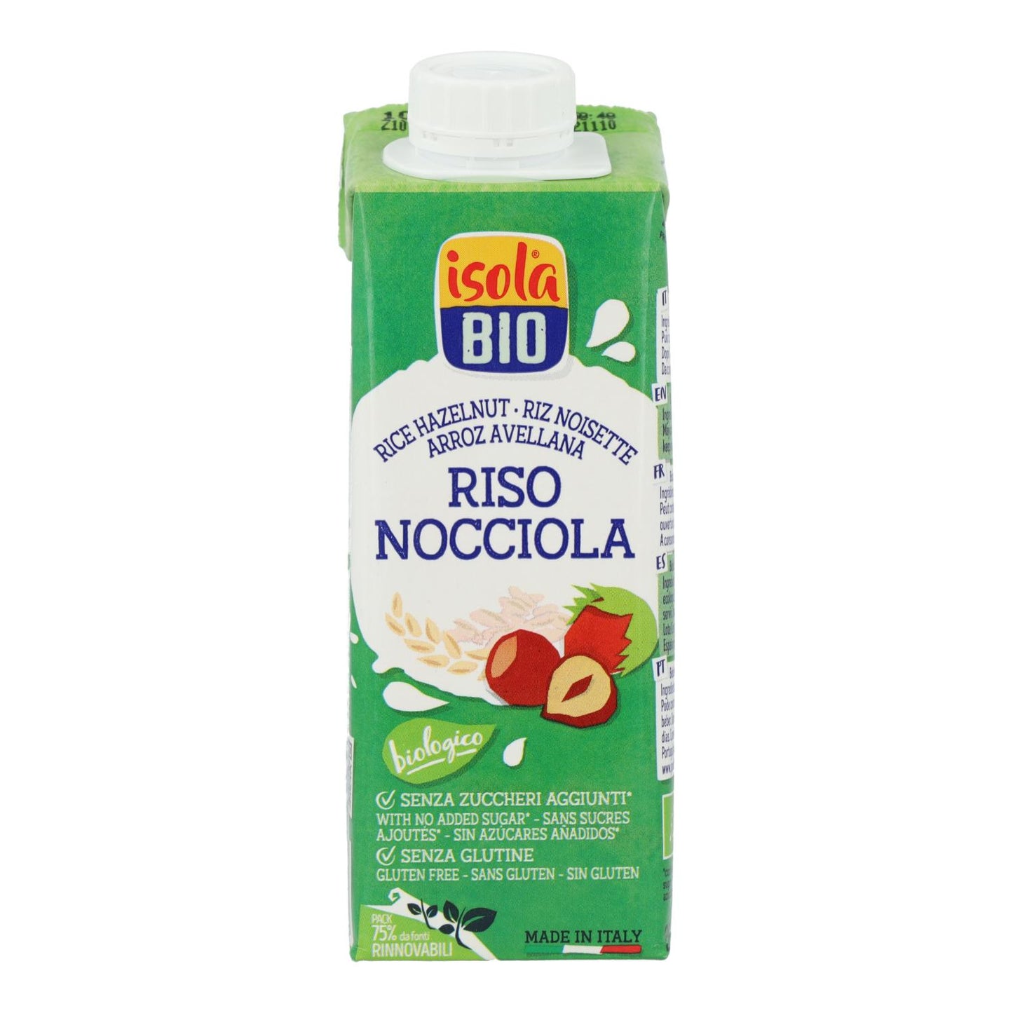 Risdryck med hasselnötter BIO Isola Bio 250 ml