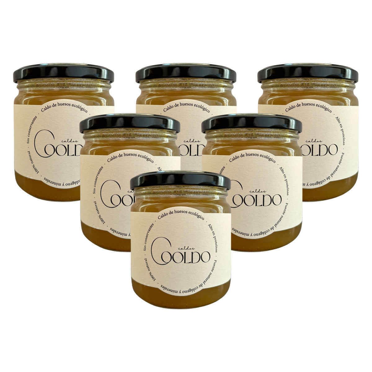 Pack of 6 Cooldo bone broth 300 ml