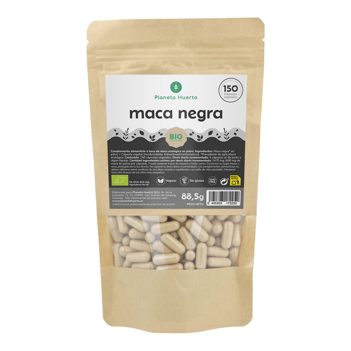 Maca nera biologica Planeta Huerto 150 capsule