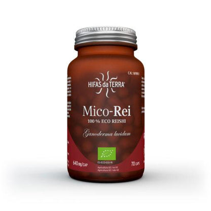 Mico Rei (Ganoderma lucidum) Hifas da Terra 70 capsules