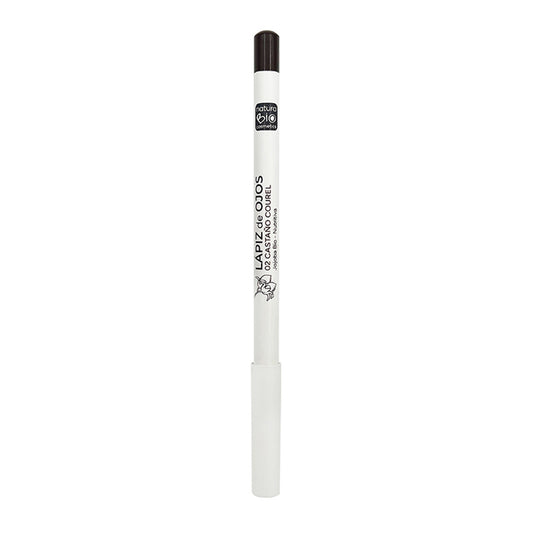 Crayon pour les yeux 02 Marron Courel Naturabio à l'huile de jojoba BIO, NaturaBio Cosmetics, 4 g