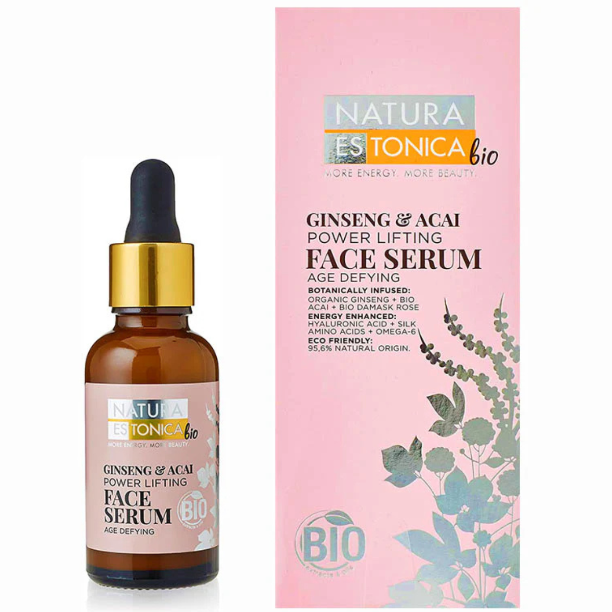 Natura Estonica Ginseng and Açaí Facial Serum, 30 ml