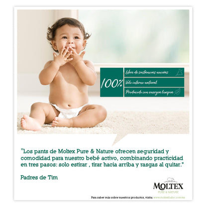 PROMO SPÉCIALE Couches Moltex Pure & Nature T5 (9-14 kg), 40 unités