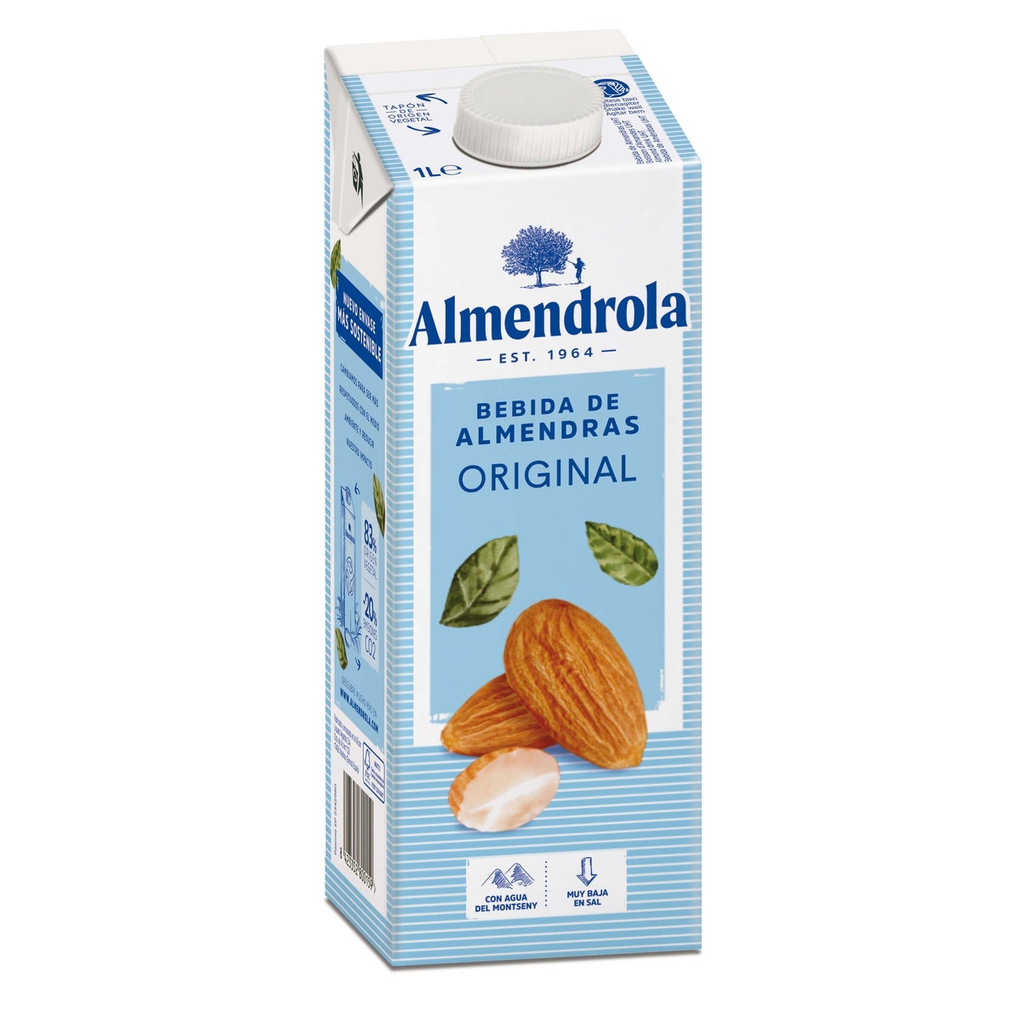 Pack of 6 Almendrola Original Almond Drink 1 L