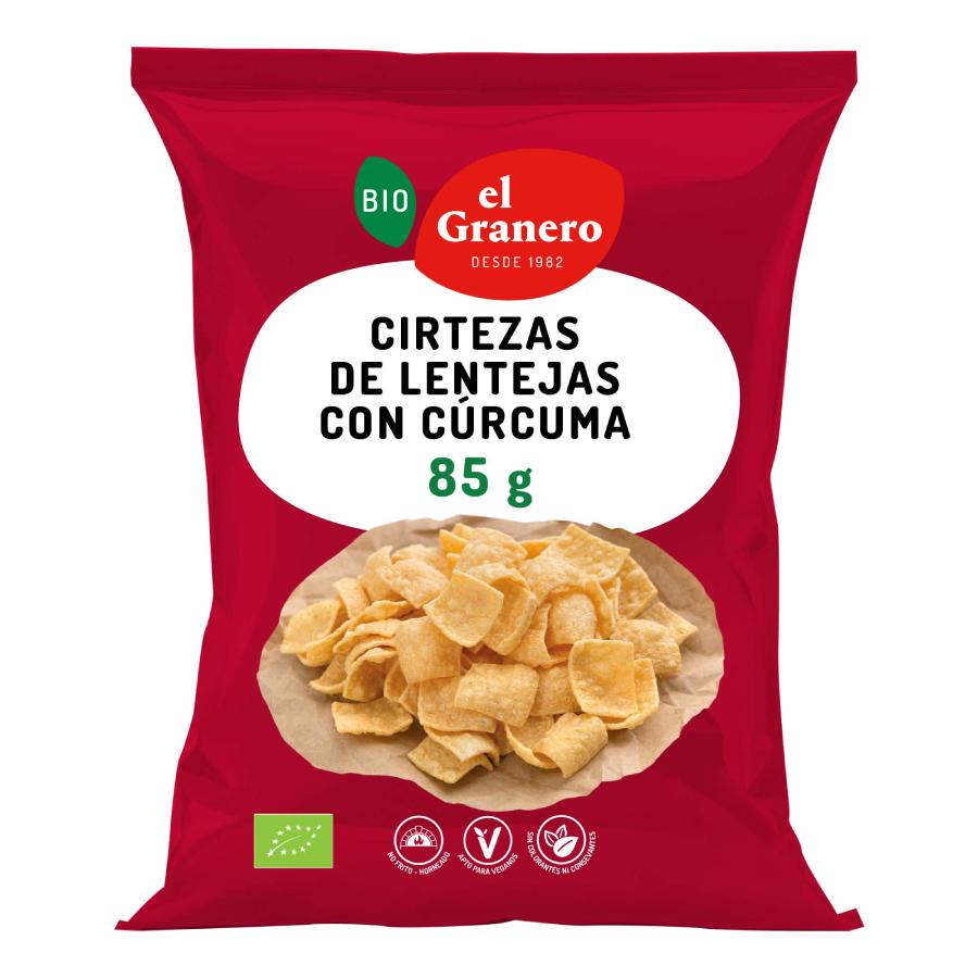 Skórki z soczewicy z kurkumą bio El Granero, 65 g