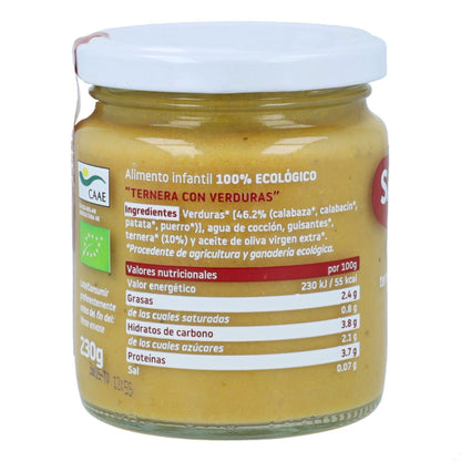 Vasetto BIO manzo e verdure +6 mesi Smileat 230 g