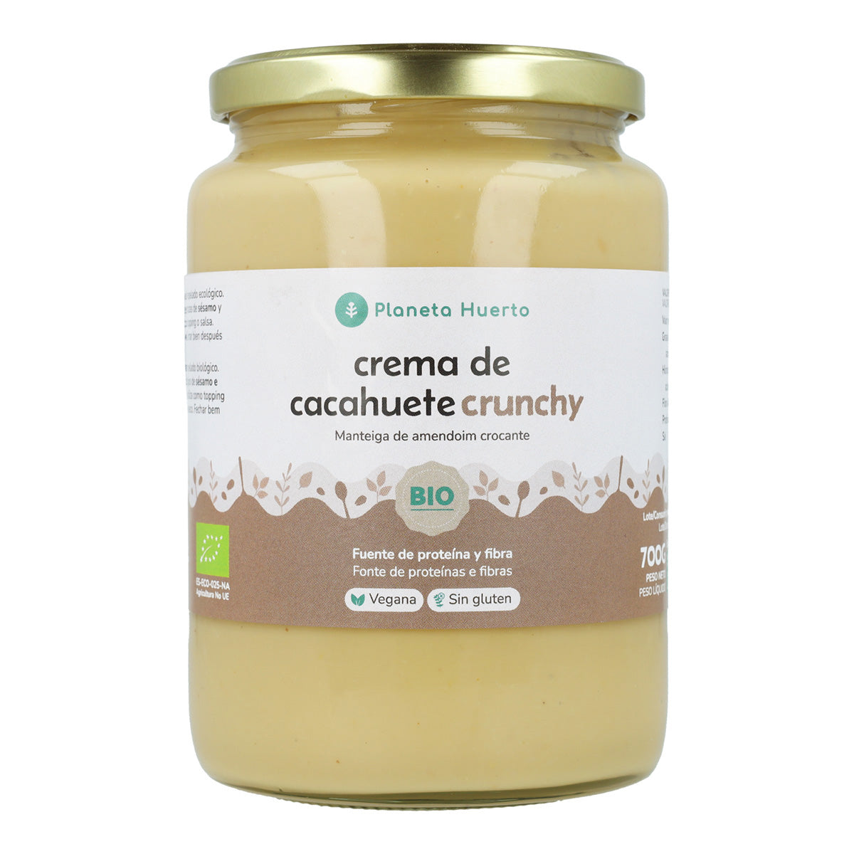 Beurre de cacahuète croquant ECO Planeta Huerto 700 g