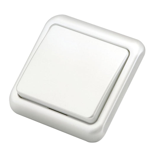 Duolec White Flush-Mounted Switch