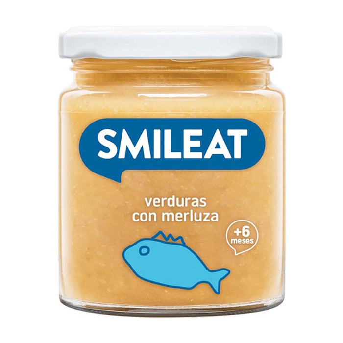 Förpackning med Smileat ekologiska burkar med kött och fisk, 4 st à 230 g