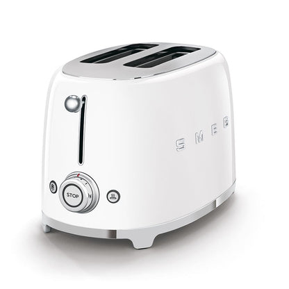 SMEG Toaster mit 2 Schlitzen im Stil der 50er Jahre, weiß