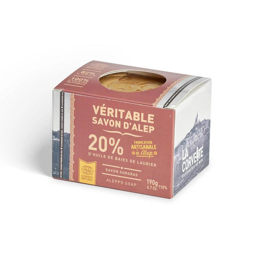 Savon en pain d'Alep 20 % La Corvette 190 g