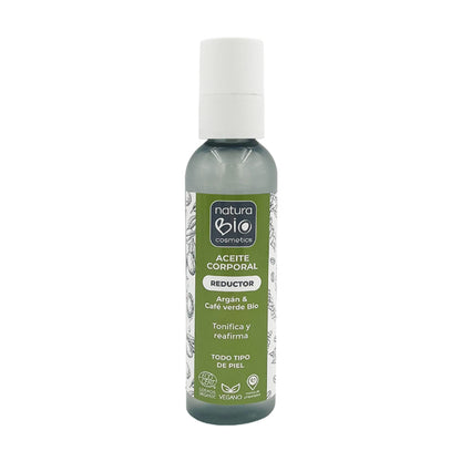 NaturaBIO Cosmetics Organic Argan and Green Coffee Body Oil for Slimming, Shaping and Toning 200 ml