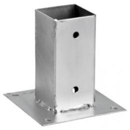 Supporto Ancoraggio metallico quadrato per pali e pergolati Woodfix Nortene 7 x 7 cm