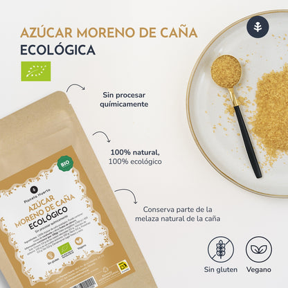 Brown cane sugar ECO Planeta Huerto 1kg
