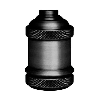 Vintage Black Pearl Lampenfassung mit 1 m Textilkabel E27 Garza Lighting
