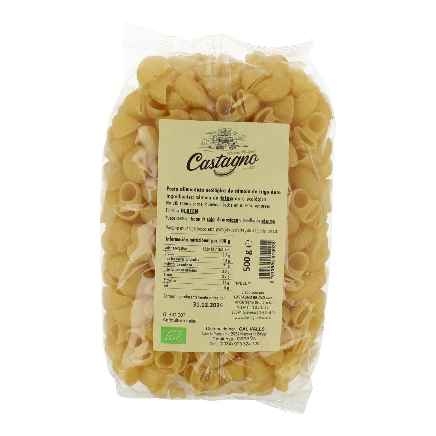 Galets Trigo Duro ECO Castagno 500 g
