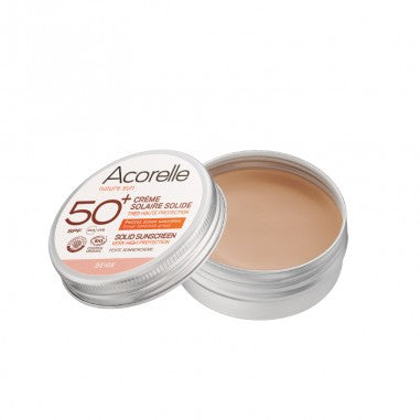 Solid Sunscreen Cream Beige Colour SPF 50+ Acorelle 20 g