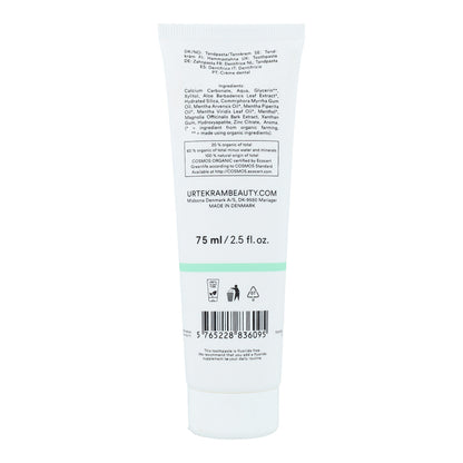 Dentifrice à la menthe fraîche Urtekram 75 ml