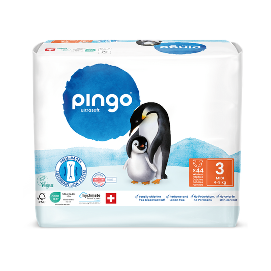 Luiers T3 (4-9 kg) Pingo 44 stuks