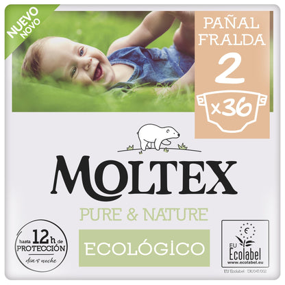 Windeln  T2 (3-6 kg) Moltex Pure & Nature, 36 Stück